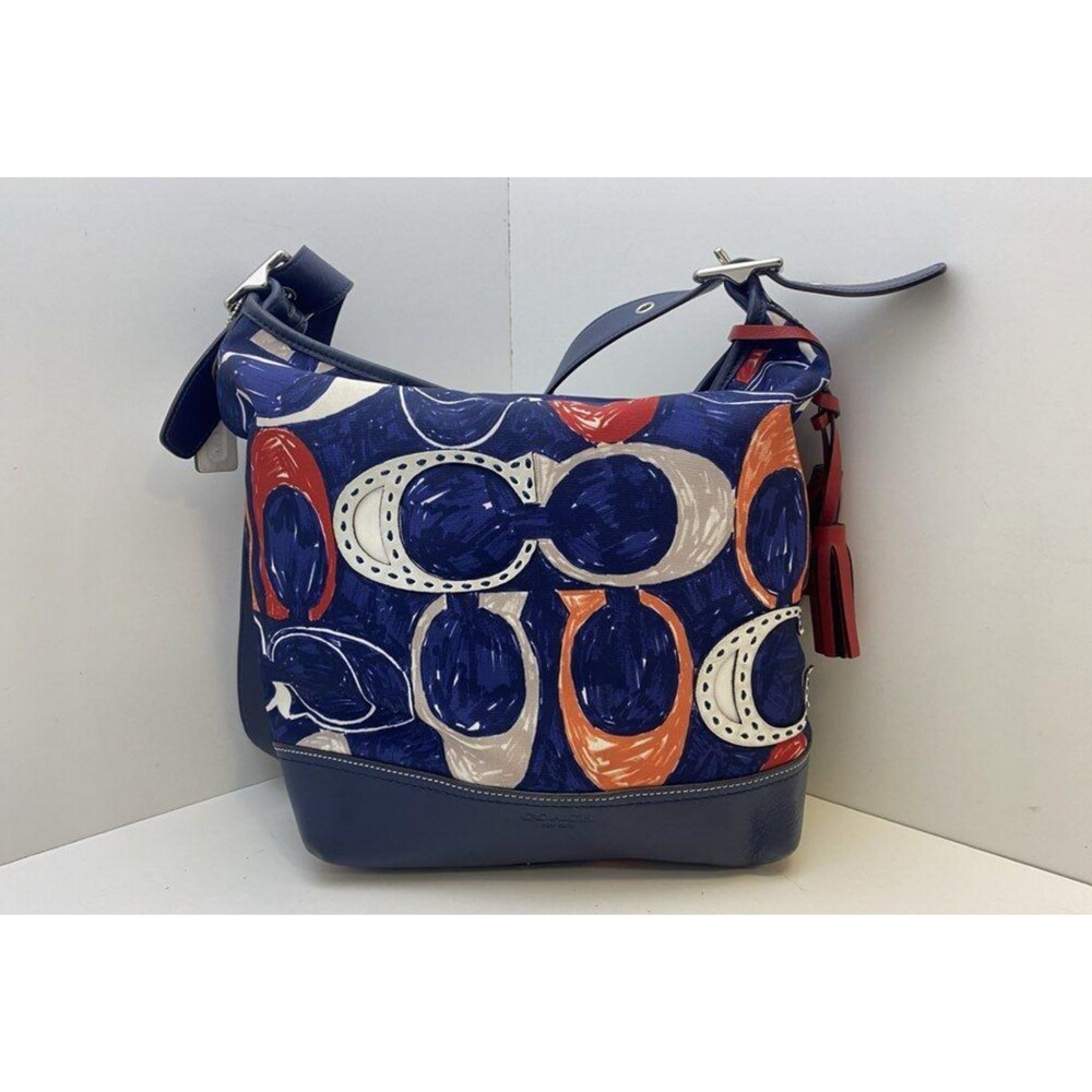 Coach 19946 Legacy Heritage Signature Tote Bag Crossbody Shoulder